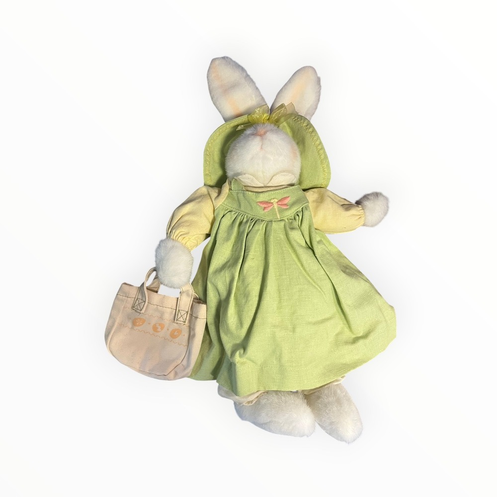 Russ Berrie Collections for Target Plush Bunny Rabbit Green Dress Sun Hat 70705